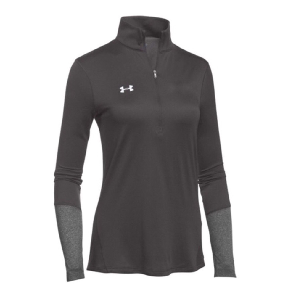 Ladies Under Armour Sm Grey Locker 1/4 Zip NWT